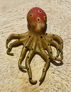Vintage Rubber Octopus Collectible Toy Figure Display Realistic 2002 Imperial - Bild 1 von 3