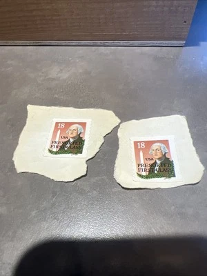 TWO US SCOTT 2149a George Washington Monument Presort First Class 18 Cent 1985 - Image 1 of 3