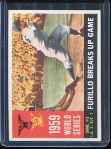 1960 Topps Baseball # 387 Furillo Breaks Up Game (VG) Very Good - Picture 1 of 2
