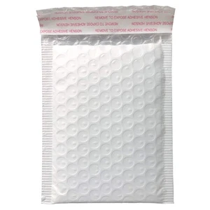5X7 Inch White Poly Bubble Mailers Padded Envelopes Self-sealing Shipp - Picture 1 of 5