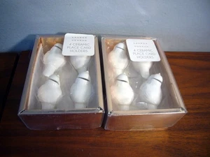 8 Lauren Conrad Tischkartenhalter Vögel weiß Weihnachten Keramik Tauben Neu im Karton 2 Set - Bild 1 von 4