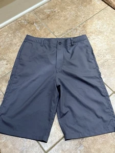 Under Armor Youth XL Gray Poly Shorts - Picture 1 of 3