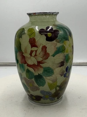Japanese Plique-à-jour Cloisonne vase Millefleur Perfect - Image 1 of 4