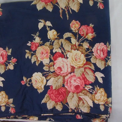 Ralph Lauren Winslow Rose Floral Navy 3pc Full/Queen Duvet Cover Set - Image 1 of 4