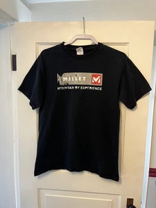 Millet Shirt Mens Medium Black Mountain By Experience Each Experience Unique Tee - Picture 1 of 7