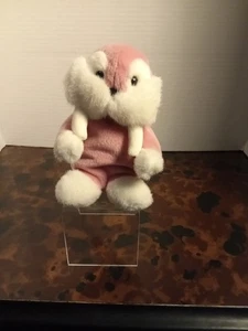 Morsa rosa Mooky vintage Gund 1986 10" - Imagen 1 de 5