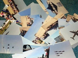 Lote de 31 fotos de aviación vintage, caza furtivo, espectáculo aéreo de los Blue Angels, más - Imagen 1 de 15