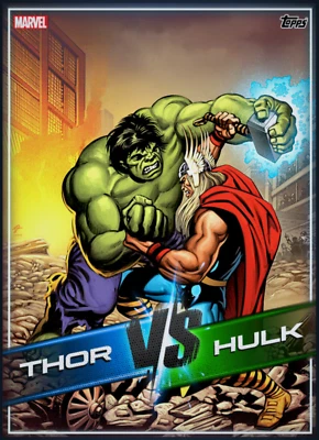 Thor vs Hulk Award  Topps Marvel Collect Digital card - Image 1 of 4