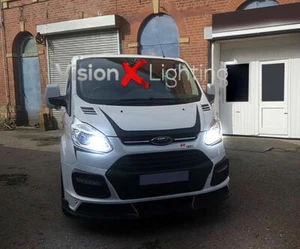 Ford Transit Custom 2012-2022 Upgrade LED Bulbs Low Beam White Bright Free Error - Picture 1 of 8