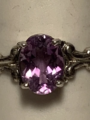 Anel de ametista Kabana prata esterlina 925 tamanho 8 * - Imagem 1 de 4