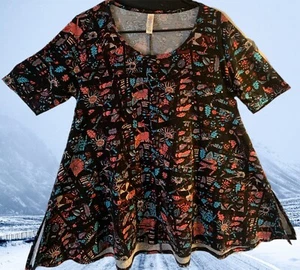 Camicia donna usata LuLaRoe taglia S vibrante abbigliamento attivo atletico - Foto 1 di 5
