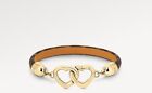 Louis Vuitton Monogram Say Yes Gold Tone Bracelet Size 18cm Boxed