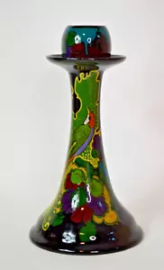 Ivora Gouda Holland Vogel High Gloss Art Nouveau Lamp Base Exotic Bird Design - Bild 1 von 11