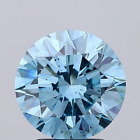 ROUND 2.28ct FANCY VIVID BLUE SI1 IGI 610319816 Lab Grown Diamond EC8914