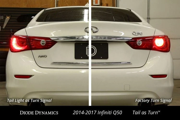 Luz trasera LED como conversión de señal de giro para Infiniti Q50 2014-2017 sedán Foto 1 de 4