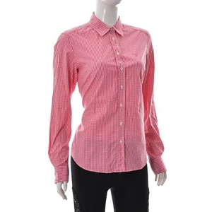 GANT Womens Button Down Long Sleeve Shirt US-10 UK-14 Checked Gingham Authentic - Picture 1 of 7