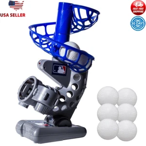 MLB Electronic Baseball Pitching Machine Height Adjustable 6 Balls Included New - Bild 1 von 6