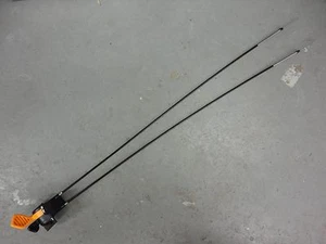 JOHN DEERE Throttle & Choke Control Cable & Lever Set AM136026 X500 X520 X540 - Picture 1 of 5