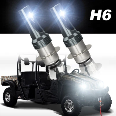 LED Headlight Bulbs For HiSun UTV 500 700 Massimo Bennche MSU TSC HS Hi/Low Beam - Image 1 of 4