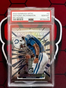 2023 Panini Donruss Optic - My House #3 Anthony Richardson (RC) PSA 10! - Bild 1 von 2