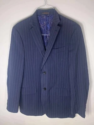 Blazer Abrigo Deportivo Etro Milano 50R Rayas Lana Forrado Seda Chaqueta Hecha en Italia Foto 1 de 4