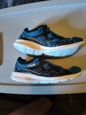 Zapatillas informales Fila con cordones para jóvenes niños azules sin cordones  Foto 1 de 4