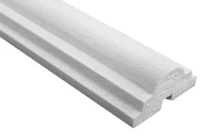 10 Meter Stuckleisten Außen Fassadendekoration stoßfest 80x35mm MC149 - Imagen 1 de 2