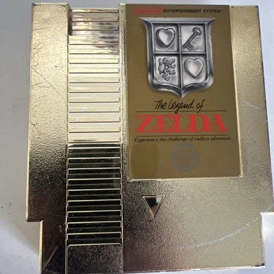 NES Nintendo Legend of Zelda Authentic Gold Cart Video Game Cleaned Tested Works - Image 1 of 4