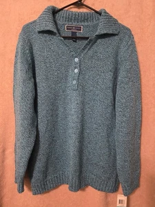 Nuevo con etiquetas Suéter Karen Scott Talla 0X, Cuello, 3 Botones, Seaglass Marled, Precio de venta sugerido por el fabricante $44 - Imagen 1 de 6
