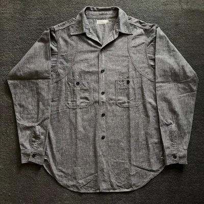 Warehouse Co. Duck Digger Chambray Denim Shirt Sz 40 Sugar Cane [US Duty Free] - Image 1 of 4