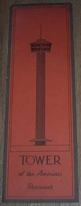 Tower of the Americas Restaurants San Antonio Texas Vintage Menu - Picture 1 of 3