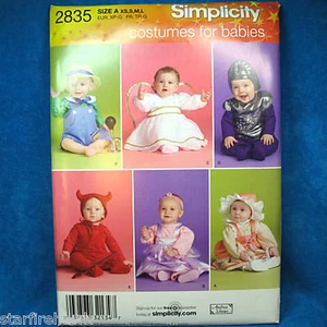 Costume Simplicity 2835 bambino 6 angelo diavolo astronauta modello XS-L vintage non tagliato - Foto 1 di 1