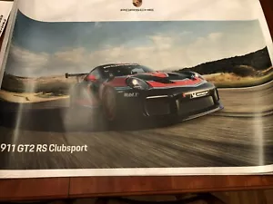 AWESOME 2020 Porsche 911 GT2 RS ClubSport Showroom Advertising Sales Poster - Picture 1 of 3