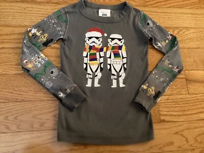 Top Hanna Andersson Boy 120 (6/7) Star Wars Navidad PJ Foto 1 de 4