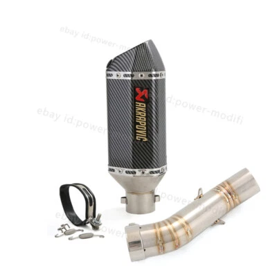 For Honda CBR500R 2016-2025 Exhaust Mid Pipe Slip On Tail Muffler CB500F CB500X - Image 1 of 4