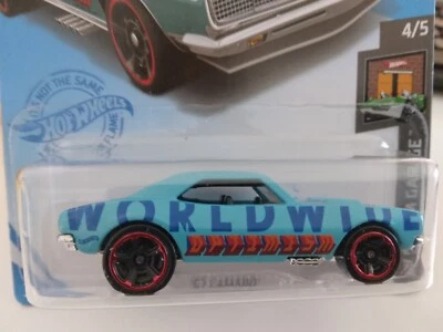 HOTWHEELS 2021-110 HW DREAM GARAGE '67 CAMARO 4/5 СИНИЙ MC/5 ОТДЕЛЬНАЯ КАРТОЧКА - Изображение 1 из 4
