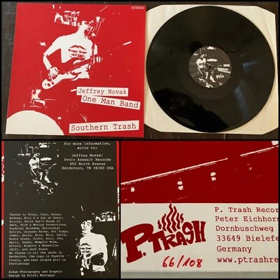 JEFFREY NOVAK Southern Trash LP Vinyl #d/108-Cheap Time Jay Reatard Persuaders - Image 1 of 4