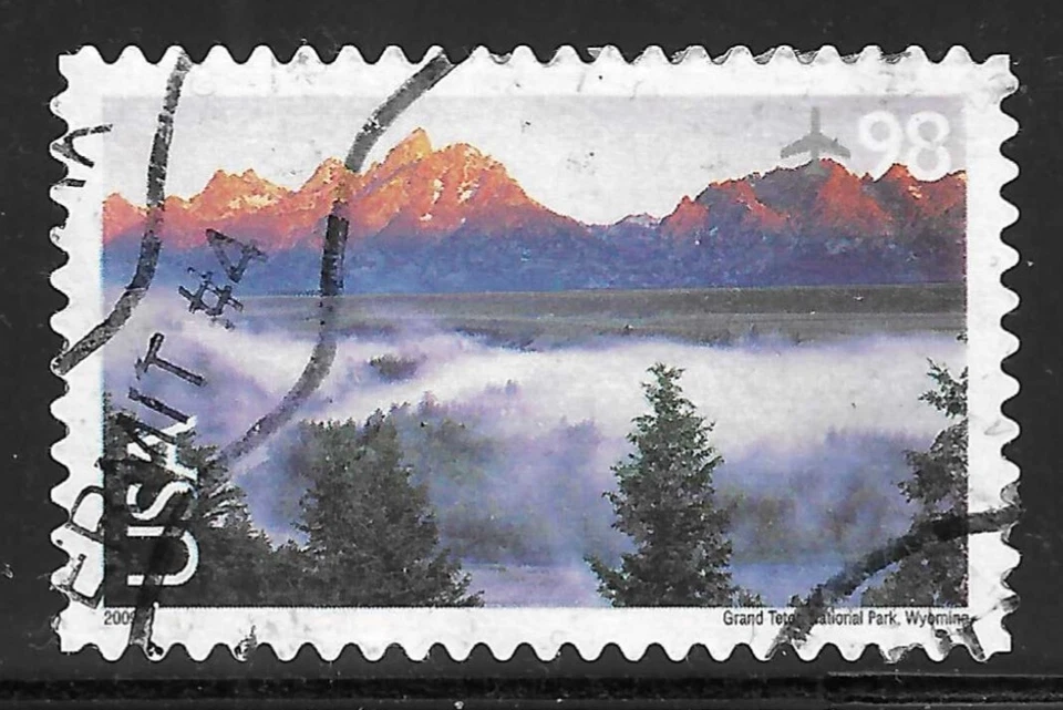 U.S. Scott #C147   98 Cent Grand Tetons Airmail Stamp USED XF - Image 1 of 1