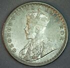 1936 India British Half Rupee Silver Coin AU Almost Uncirculated 1/2 Rupee Coin