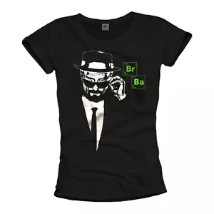 BAD HEISENBERG WOMENS T-SHIRT WITH BREAKING WALTER WHITE - TOP PINKMAN GIRL TEE - Picture 1 of 1