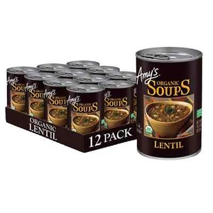 Sopa Amys Vegana Lenteja Orgánica Sin Gluten Paquete de 12 14.5 Onzas - Imagen 1 de 6