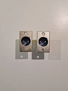 2er Set XLR Einbaubuchse Einbaukupplung Buchse 3-polig, D-Typ, male / silber - Bild 1 von 5
