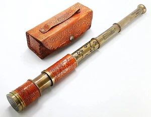 Vintage Brass Telescope Dollond London 1915 Marine Spyglass Collectible Gift - Picture 1 of 6