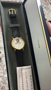 OMAN Citizen Wristwatch Sultan of Oman Engraved Photo Very Rare 1989 - Picture 1 of 6