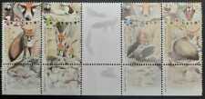 A) 2000, ISRAEL, BLANFORD'S FOX, NO WATERMARK, SE-TENANT STRIP OF FOUR STAMPS AN