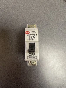 MEM 32 AMP TYP 1 M6 MCB SCHUTZSCHALTER 321QEB 32A Eaton einpolig Rechnung - Bild 1 von 6