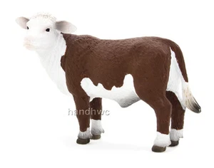 Mojo Fun 387083 Hereford Calf Peering - Realistic Farm Animal Toy Replica - NIP - Picture 1 of 1