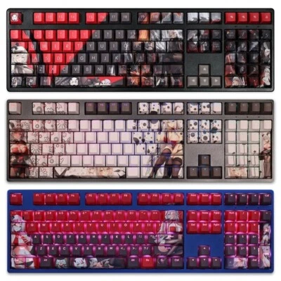 Azur Lane: KMS Ägir Anime Sexy Girl Theme Keycaps PBT Sublimation 108 Keys/Set - Image 1 of 4