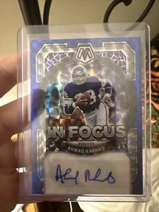 2023 Mosaic Ahmad Rashad In Focus Auto Blue Prizm /99 #IF-ARA Vikings Legend - Picture 1 of 7