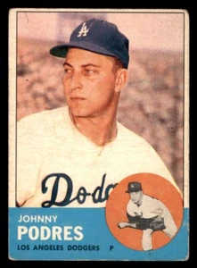 1963 Topps Baseball #150 Johnny Podres FR - Picture 1 of 2